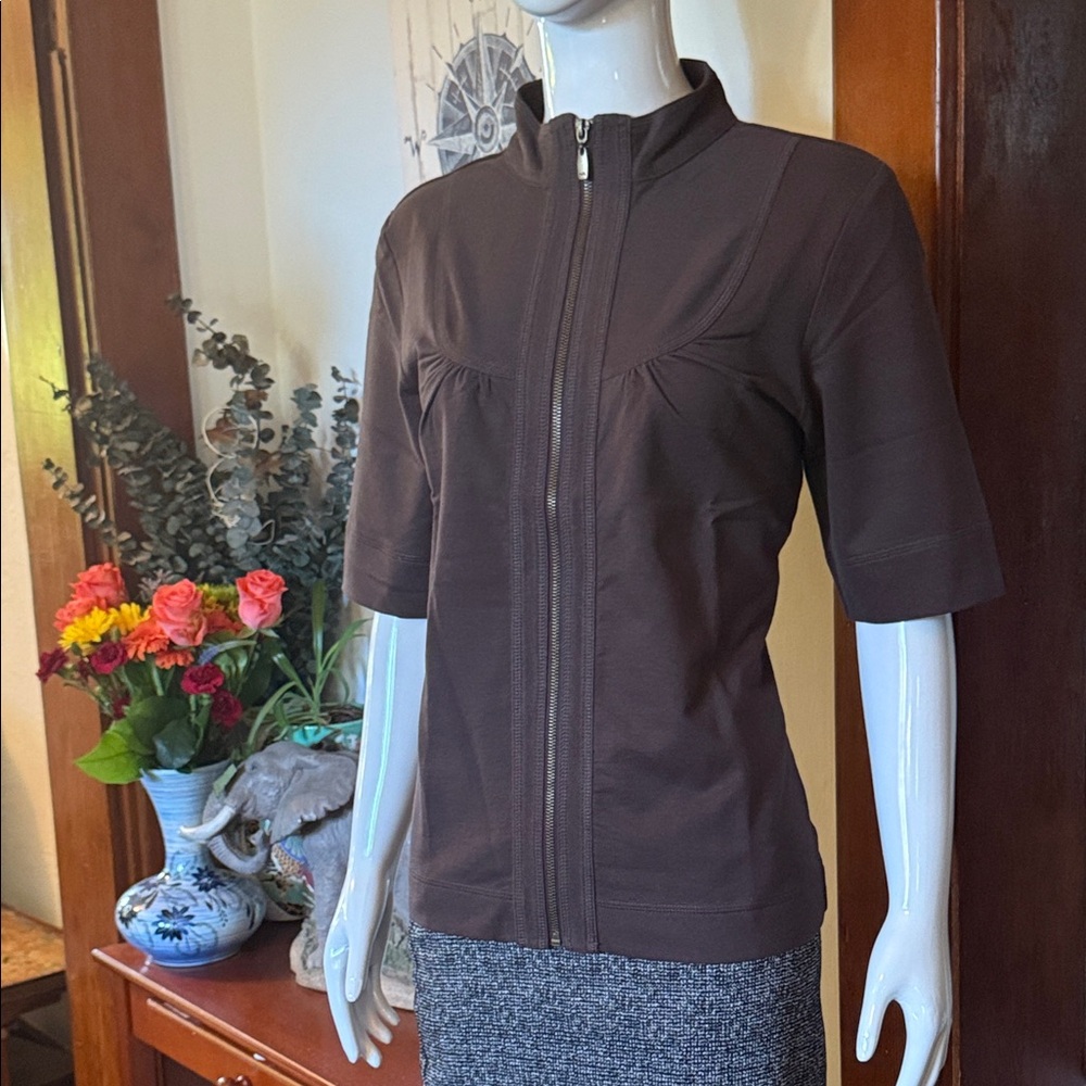 NWT northern reflections size small cotton Brown Zip-Up Jacket